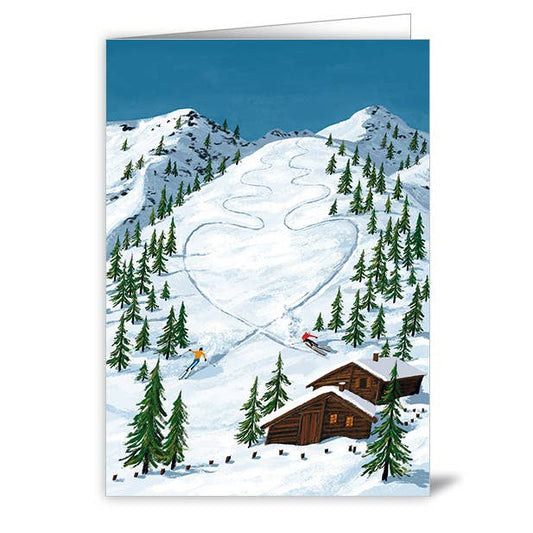 Kaart A Lovely Christmas | Skiing/Skiën