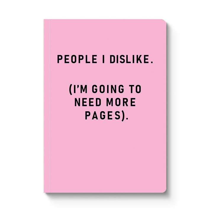 A5 Notitieboek People I Dislike