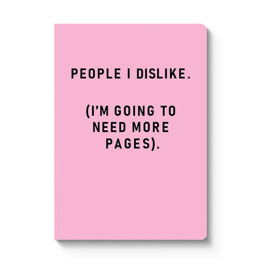 A5 Notitieboek People I Dislike