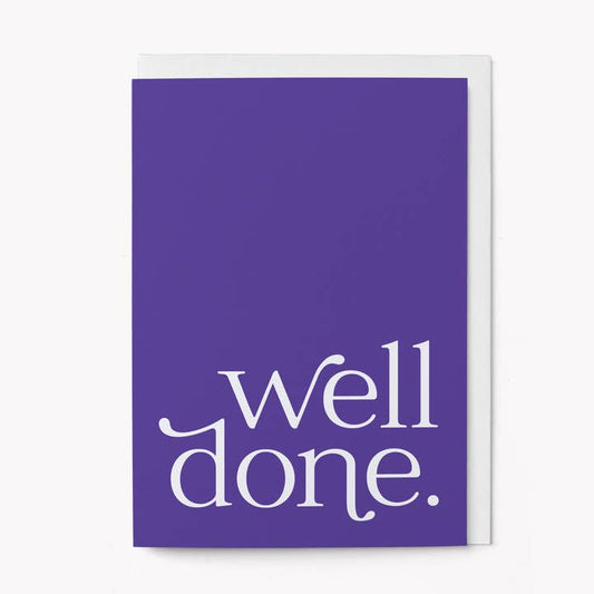 Kaart Well Done