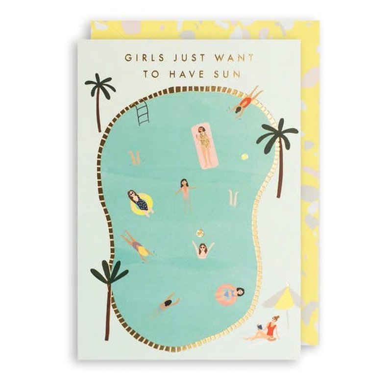 Kaart Girls Just Want To Have Sun