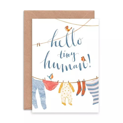 Carte Bonjour Tiny Human