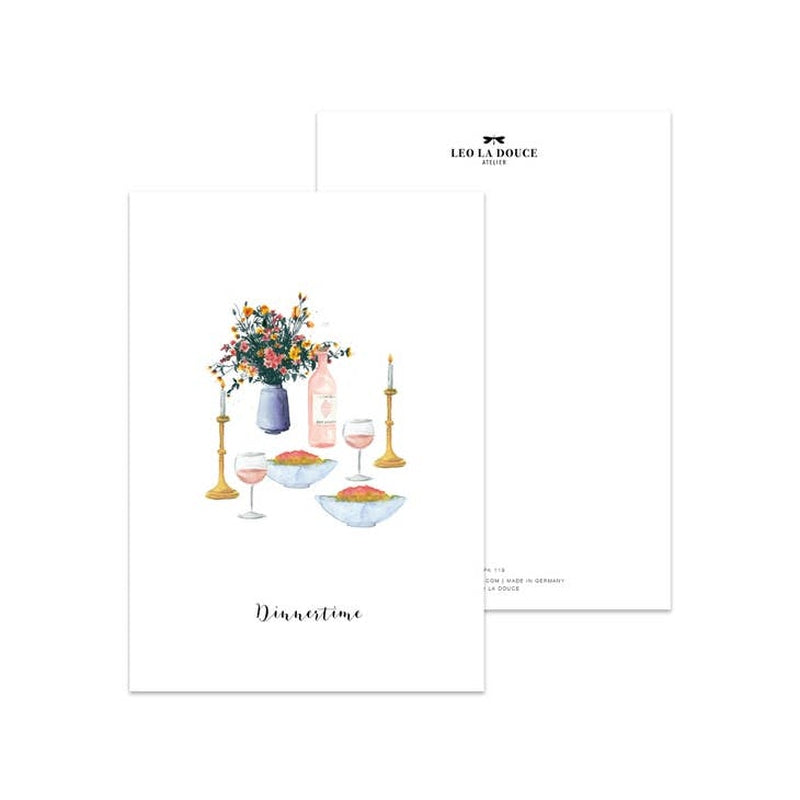 Ansichtkaart Dinnertime | Zonder Envelop