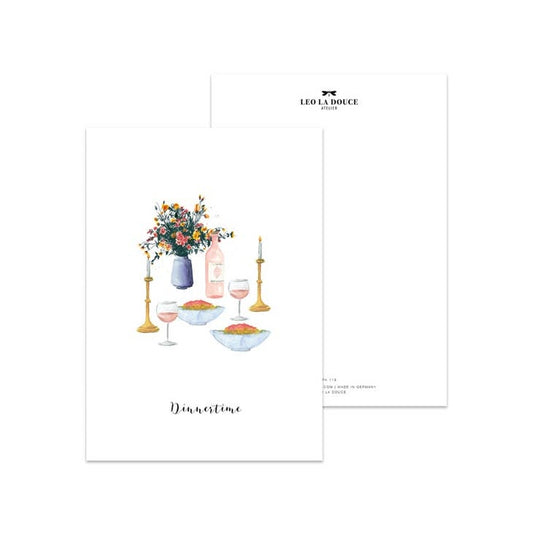 Ansichtkaart Dinnertime | Zonder Envelop