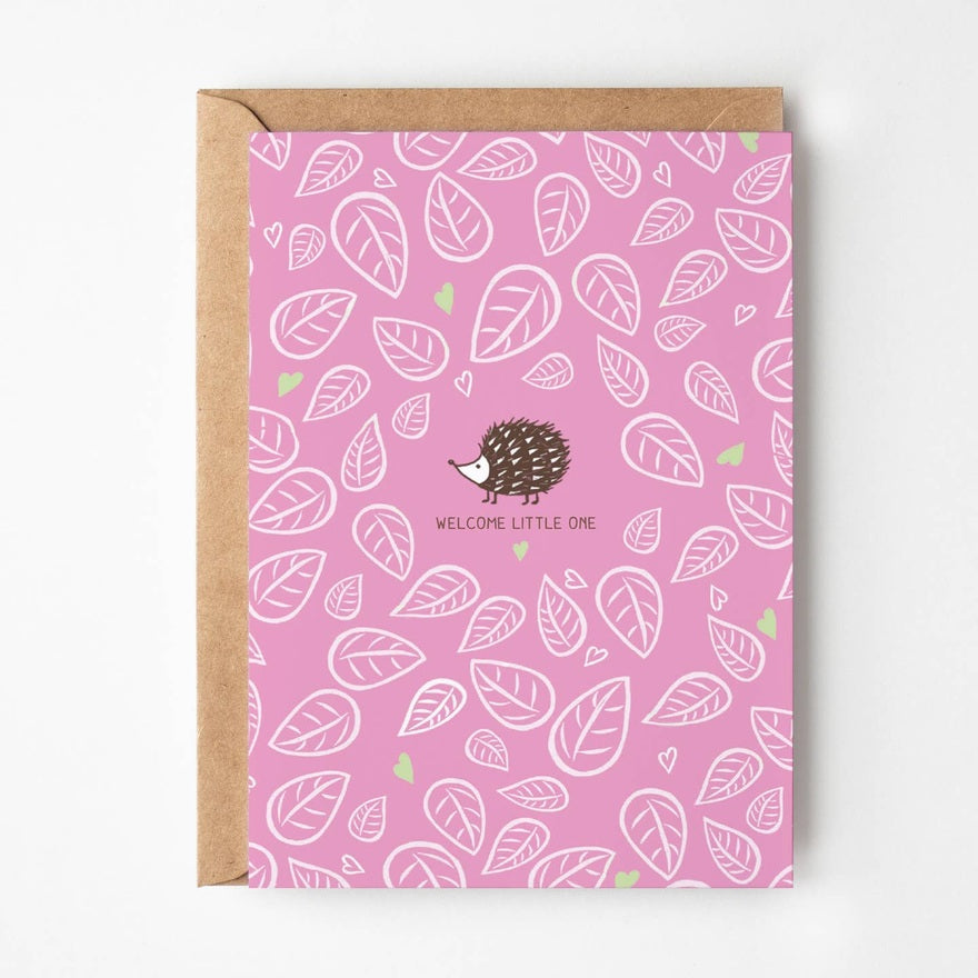 Kaart Baby Girl Hedgehog