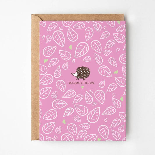 Kaart Baby Girl Hedgehog
