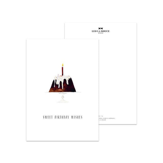 Ansichtkaart Sweet Birthday Wishes | Zonder Envelop