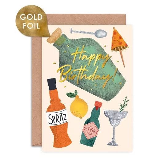 Carte Joyeux anniversaire | Cocktails