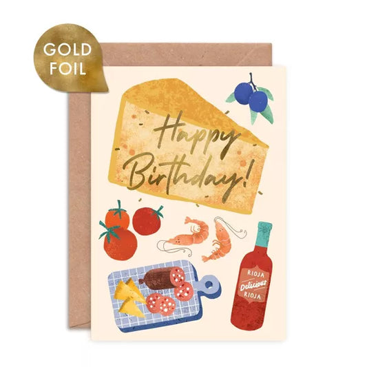 Tapas d'anniversaire de carte