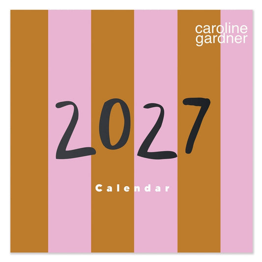 Caroline Gardner 2027 Stripes Square Calendar