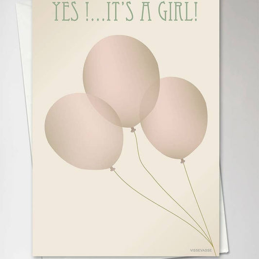 Kaart Yes! it's a Girl