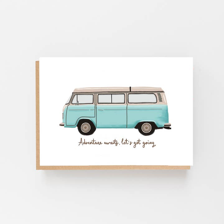 Kaart Adventure Awaits | Volkswagen Blauw