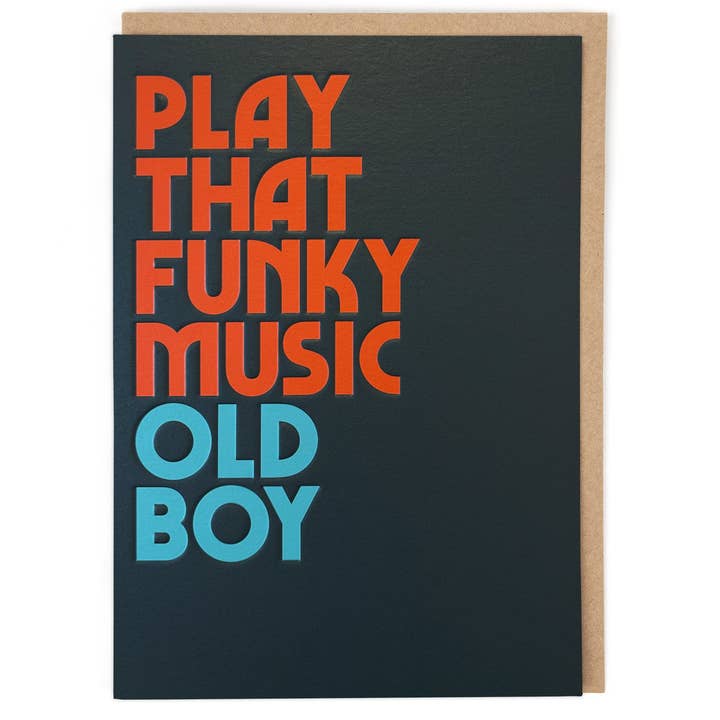 Kaart Funky Music Old Boy