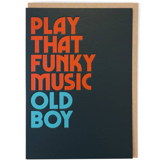 Kaart Funky Music Old Boy