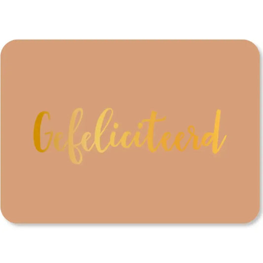 Félicitations de carte Film d'or