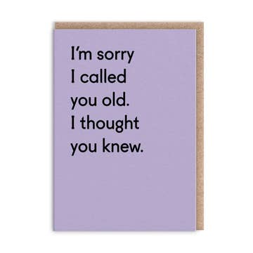 Kaart I Thought You Knew