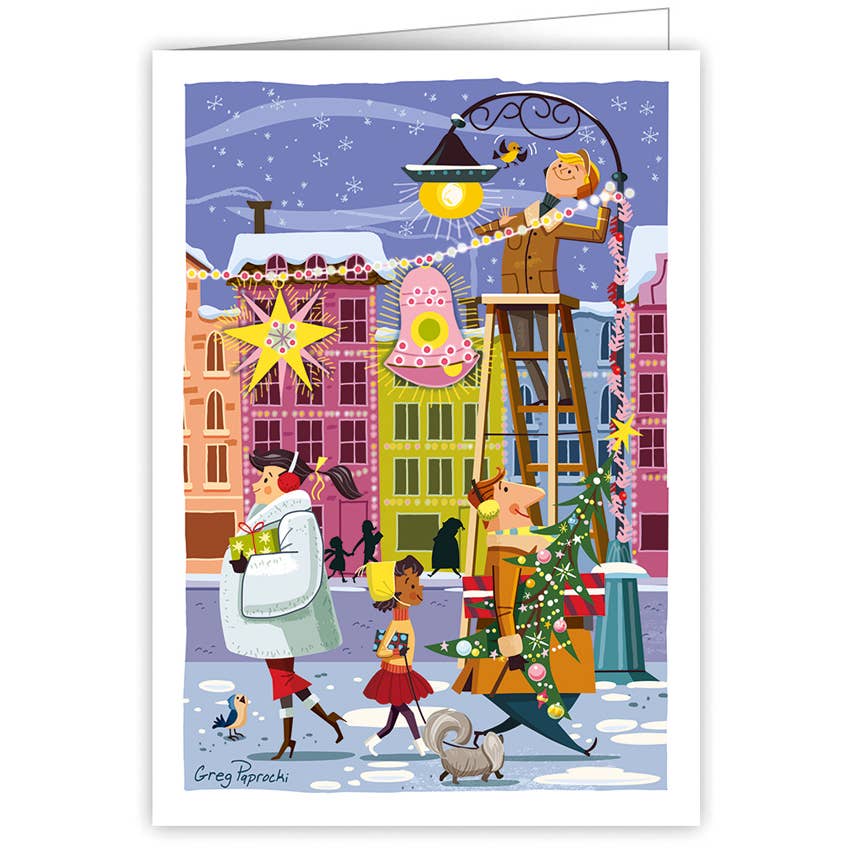 Kaart Christmas Shoppers