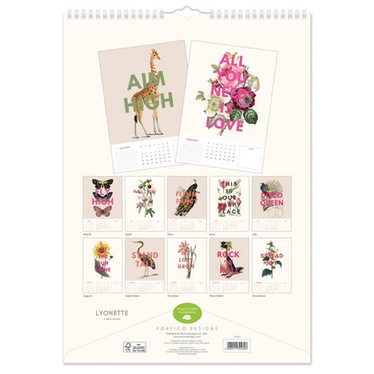 Lyonette Designs 2027 A3 Trend Calendar