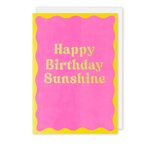 Kaart Sunshine Birthday