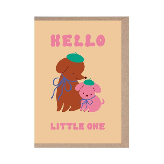 Kaart Hello Little One | Cute Dogs