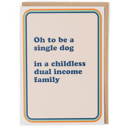 Kaart Single Dog