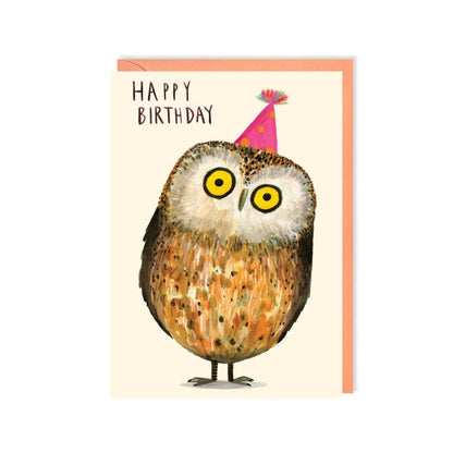 Carte Joyeux anniversaire Chouette