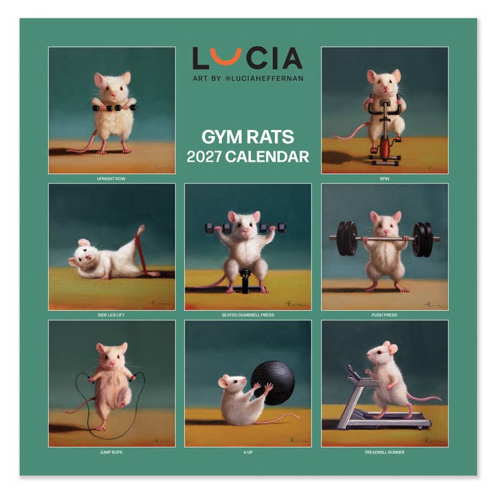 Lucia Heffernan 2027 Gym Rat Square Calendar