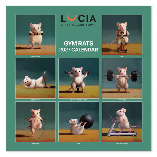 Lucia Heffernan 2027 Gym Rat Square Calendar