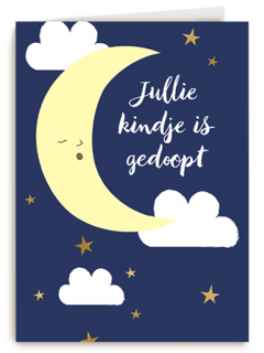 Kaart Jullie Kindje Is Gedoopt