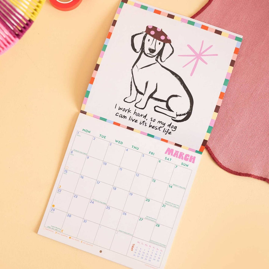2027 Compact Wall Calendar | Dog Life
