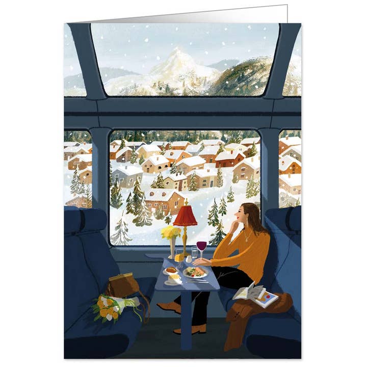 Kaart Woman In A Restaurant