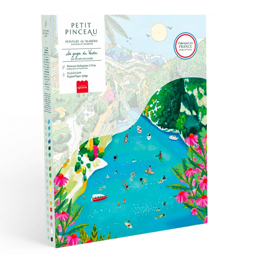 La peinture épicerie de la petite épicerie par chiffres