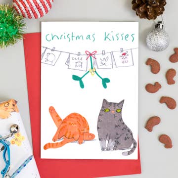 Kaart Christmas Kisses