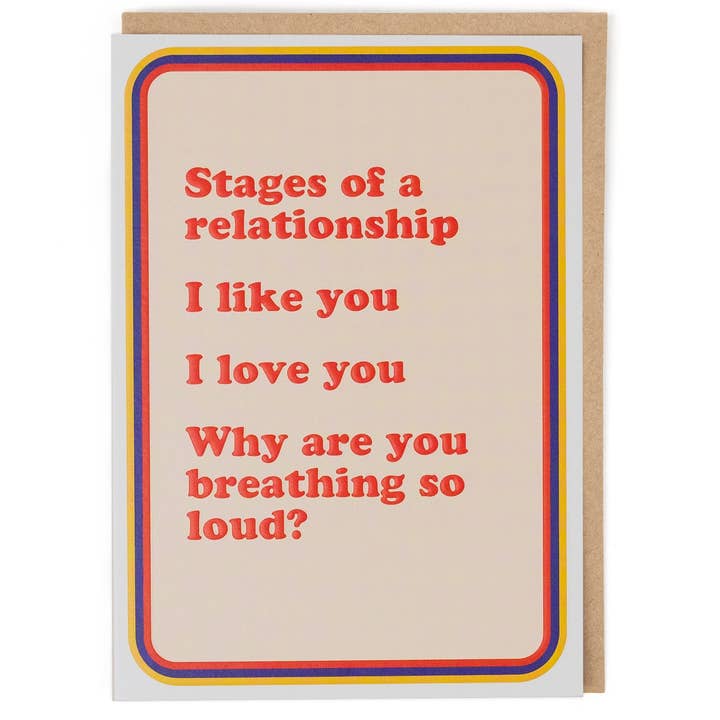 Kaart Stages Of a Relationship