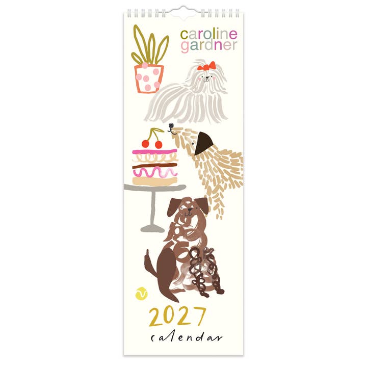 Caroline Gardner 2027 Dogs Slim Calendar