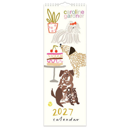 Caroline Gardner 2027 Dogs Slim Calendar