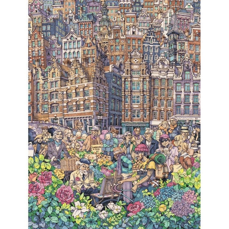 New York Puzzle Company Dam Charming City Puzzle 1000 pièces