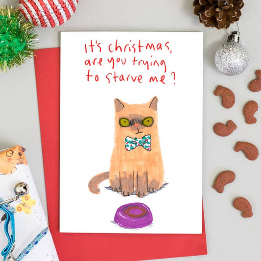 Kaart Christmas Cat