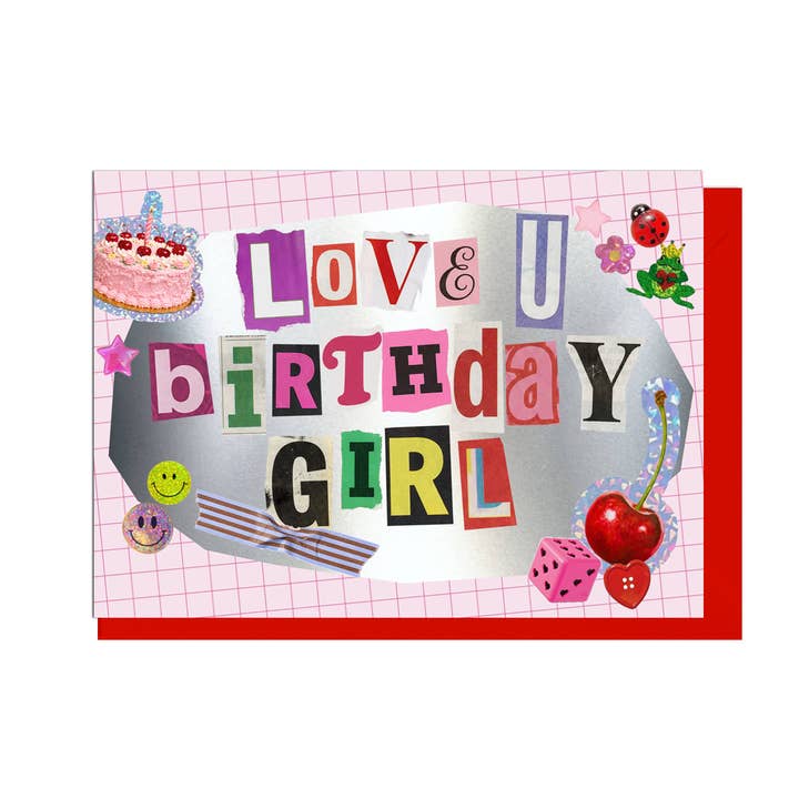 Kaart Birthday Girl Junk Journal