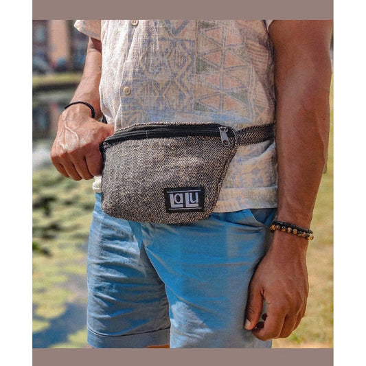Alok Dark Fanny Pack | Organic Hemp and Cotton
