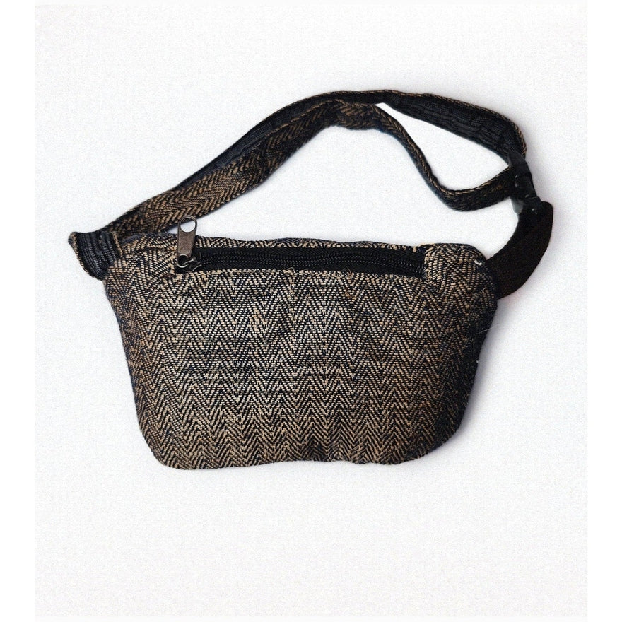 Alok Dark Fanny Pack | Organic Hemp and Cotton