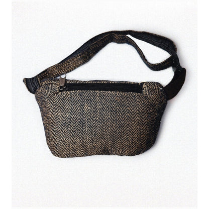 Alok Dark Fanny Pack | Organic Hemp and Cotton