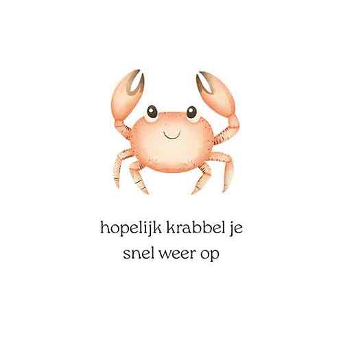 Kaart Hopelijk Krabbel Je Snel Weer Op