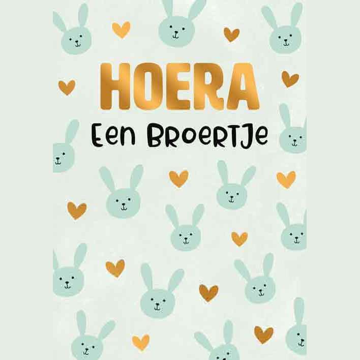 Kaart Hoera Een Broertje