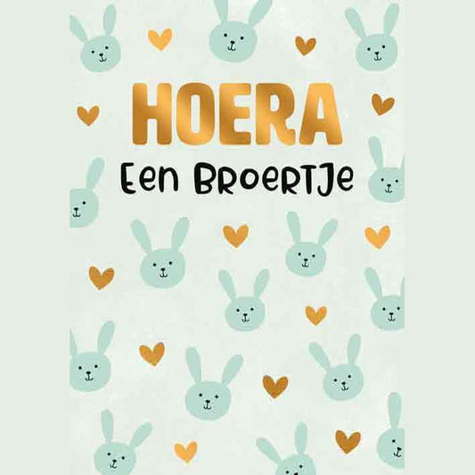 Kaart Hoera Een Broertje