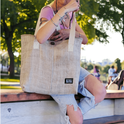 Juthi XL Tote Bag | Organic Hemp