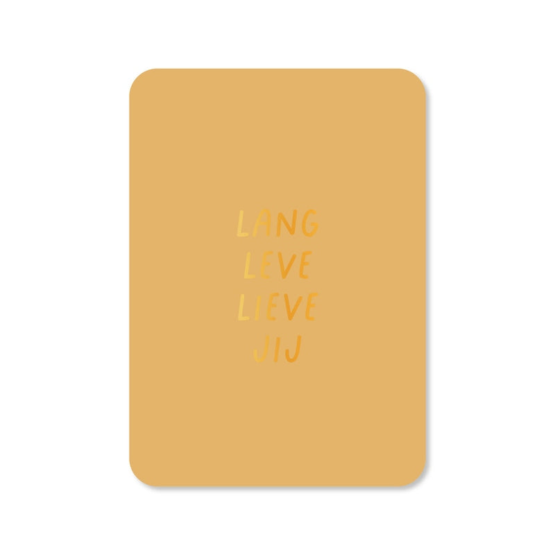 Carte Lang Live chérie | Film d'or | Une enveloppe
