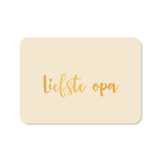 Kaart Liefste Opa | Met Envelop