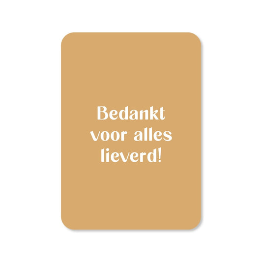 Carte merci pour tout chérie!