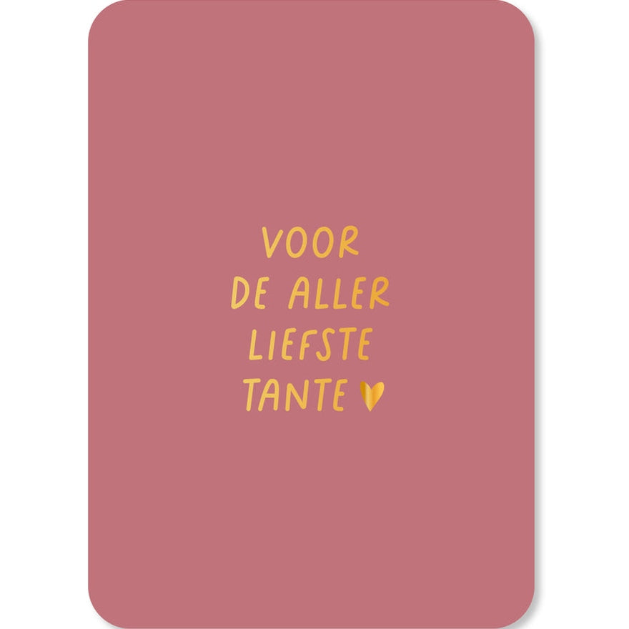 Kaart Voor De Aller Liefste Tante